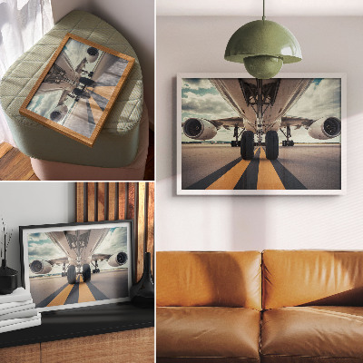 Premium wall art featuring a modern aviation design