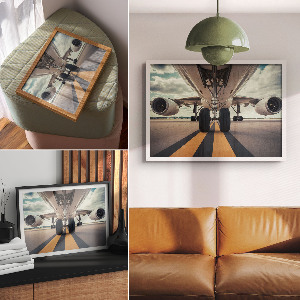Premium wall art featuring a modern aviation design