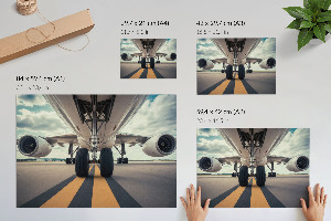 Premium wall art featuring a modern aviation design