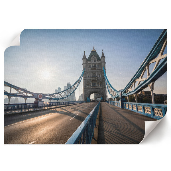 Wall poster depicting a city bridge