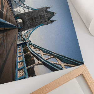 Wall poster depicting a city bridge