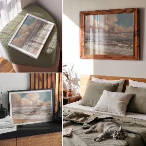 Premium wall art featuring a seaside landscape