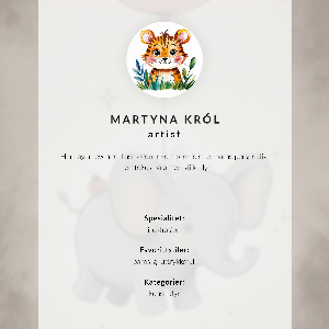 Canvas poster Pug illustration