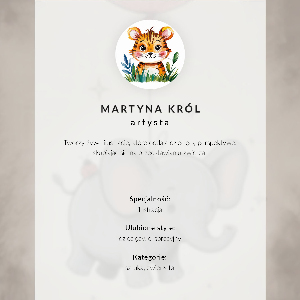 Canvas poster Pug illustration