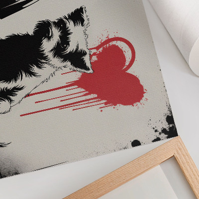 Modern wall art poster of a child and a dog