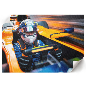 Racing car wall poster