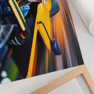 Racing car wall poster
