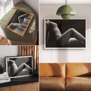 Modern wall art poster Sensual elegance