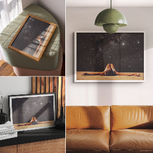 Canvas poster Stars at night