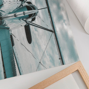 Wall poster featuring a classic airplane