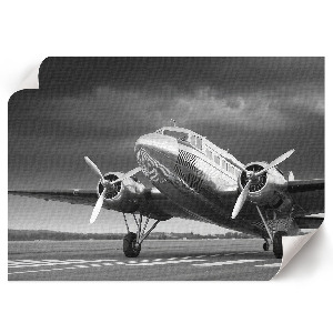 Premium wall art featuring a classic airplane
