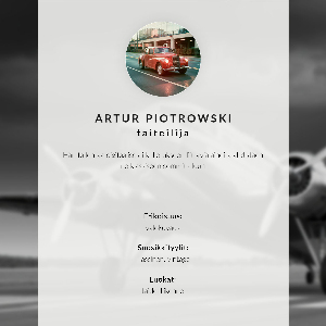 Modern wall art poster Vintage airplane