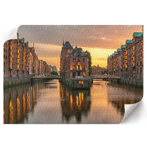 Evening Channel wall poster