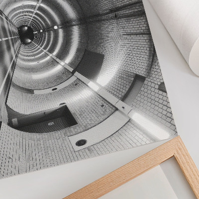 Wall poster with a modern tunnel design