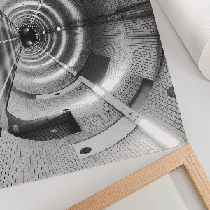 Wall poster with a modern tunnel design
