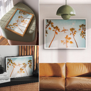 Canvas poster featuring an exotic travel motif