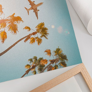 Canvas poster featuring an exotic travel motif