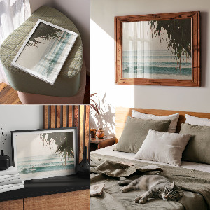 Wall poster Surfer on a wave