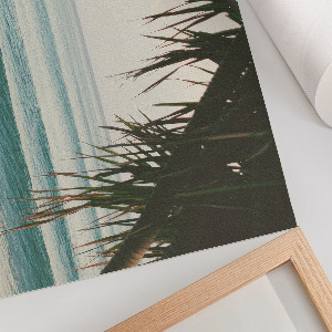 Surfer on a wave wall poster
