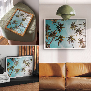 Modern wall art poster with an exotic mood