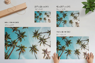 Modern wall art poster with an exotic mood