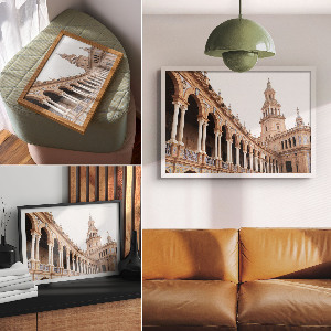 Premium wall art featuring stately buildings