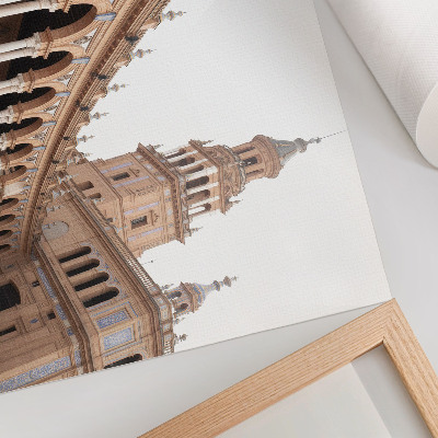Premium wall art featuring stately buildings