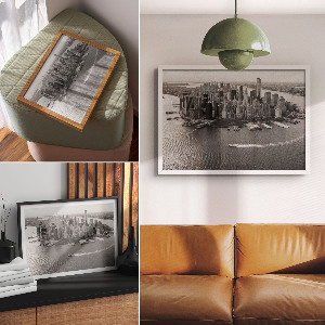 Wall poster featuring a city panorama
