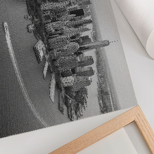 Wall poster featuring a city panorama