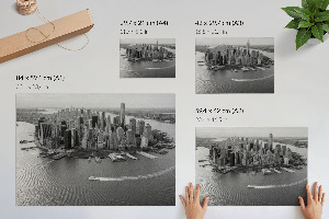 Wall poster featuring a city panorama