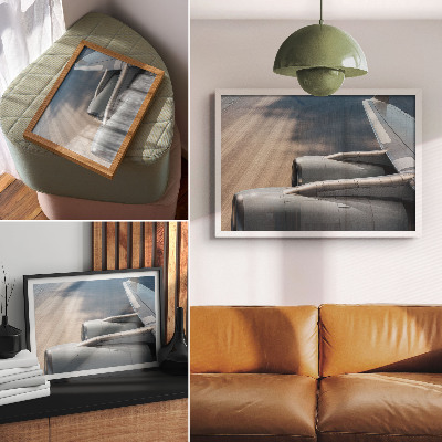 Premium wall art featuring a detailed airplane motif