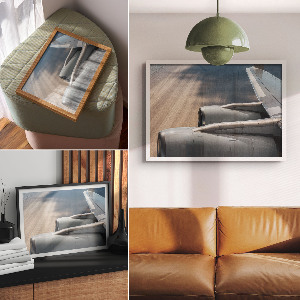 Premium wall art featuring a detailed airplane motif
