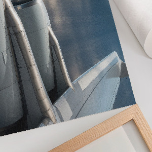 Premium wall art featuring a detailed airplane motif