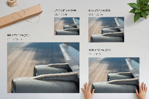 Premium wall art featuring a detailed airplane motif
