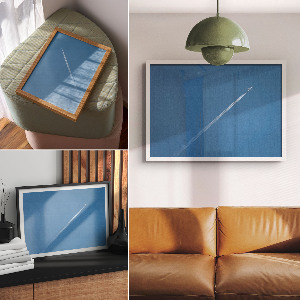 Canvas poster depicting an aerial landscape