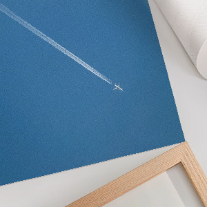 Canvas poster depicting an aerial landscape