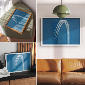 Wall poster Aviation in the sky