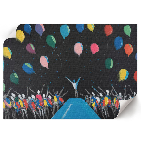 Modern wall art poster Colorful joy