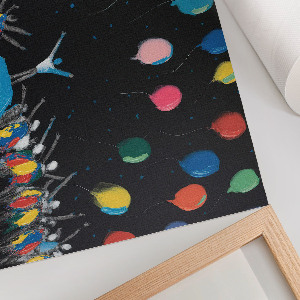 Modern wall art poster Colorful joy