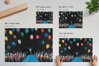 Modern wall art poster titled 