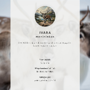 Canvas poster Bear in the forest