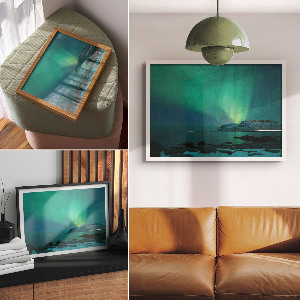 Premium wall art featuring the Northern Lights