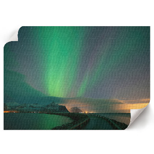 Canvas poster Northern lights