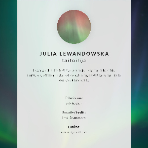 Canvas poster Northern lights