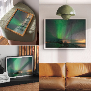 Canvas poster Northern lights