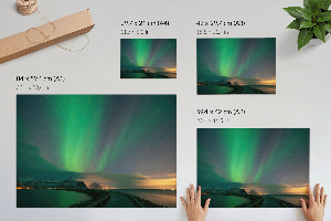 Canvas poster Northern lights