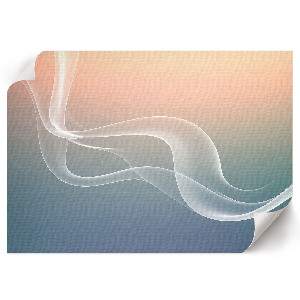 Wall poster with pastel wave design