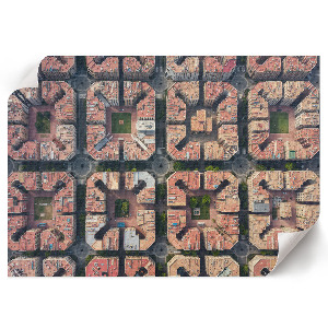 Modern wall art poster featuring modern architecture