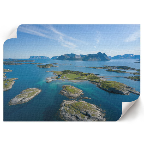 Canvas poster Island landscape