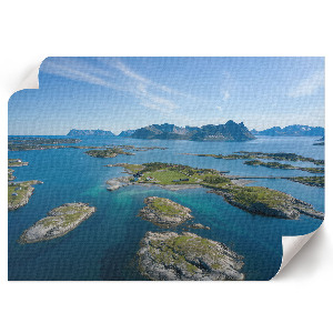 Canvas poster Island landscape
